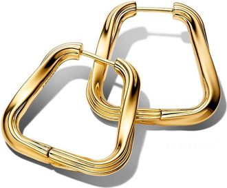 Pandora Twisted Triangle Large Hoop Earrings