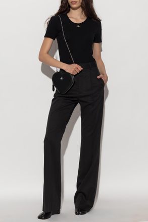 Vivienne Westwood Ribbed Bodysuit, Womens, Black