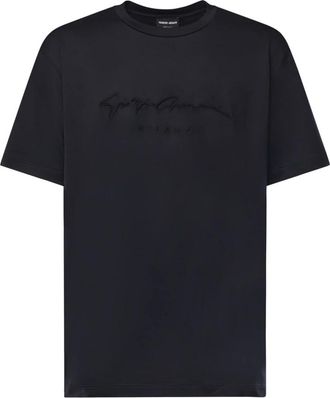 Emporio Armani Heren, Tops, Blauw, Maat: XL Katoen