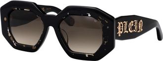 Philipp Plein Stijlvolle Zonnebril - Dames - Zonnebrillen - Zwart - 53 MM - Accessoires