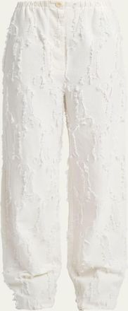 Proenza Schouler Shilo Wide-Leg Pants In Jacquard Cotton