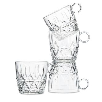 OEM Juego De Vasos Para Picnic, 4 Piezas, Acr&iacute;lico Transparente, 0,2 L, Di&aacute;metro 8 X 8 Cm. Para Comer Al Aire Libre / Sagaform