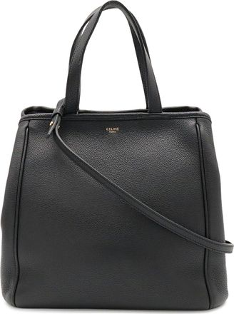 Celine Black Leather Shoulder Bag Tote Bag (Pre-Owned)