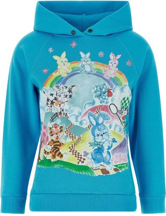 Kenzo Light Blue Cartoon Hoodie