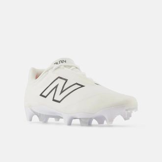 New Balance BurnX4 WBURNLW4 Womens White Black Molded Lacrosse Cleats TF8090