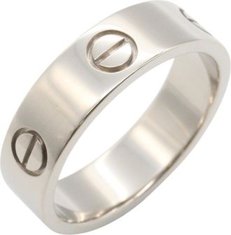 Cartier Silver White Gold (18K) Band Ring (Pre-Owned)