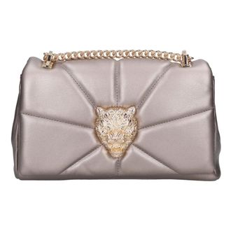 Plein Sport Tassen, Dames, Grijs, ONE Size, Leer, Tassen.. Grijs