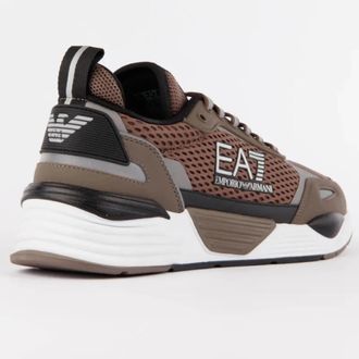 Emporio Armani Chunky Sneakers Ace Runner Basket - Heren - Sneakers - Bruin - 40 EU - Schoenen