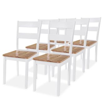 vidaXL Furniture Limited - Sillas De Comedor 6 Unidades Madera Maciza De