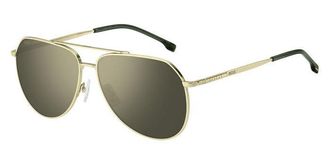 BOSS Boss 1447/S J5G/WM Mens Sunglasses Gold Size 61