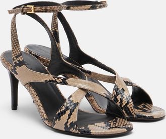Khaite Sandalias Liria de piel grabada