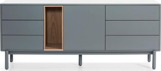 Teulat Design Sideboard Corvo Pearl Grey 180 x 76 cm
