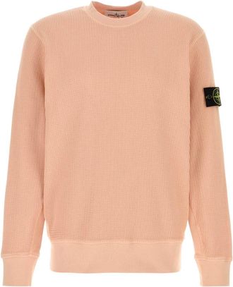 Stone Island Salmon Cotton Sweatshirt