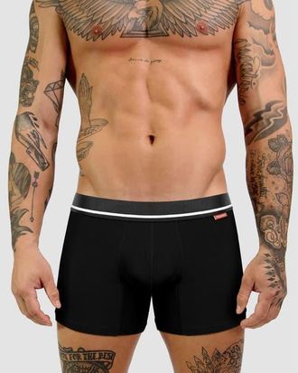 Mosmann Mens Ultra-Soft Boxers in Black at Nordstrom, Size X-Large Au