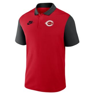 Nike Cincinnati Reds Cooperstown Victory Nike Mens Dri-FIT MLB Polo in Red | 0458041NR75-DDZ