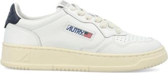 Autry Medalist Low Leather Sneakers - Heren - Sneakers - Wit - 42 EU - Katoen - Schoenen