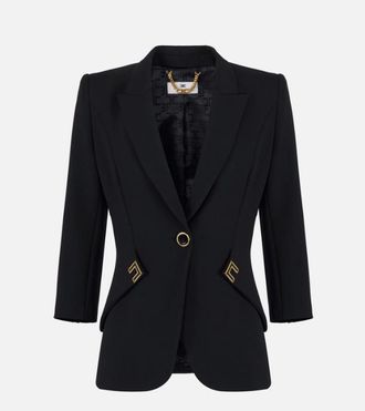 Elisabetta Franchi jack van dubbellaags stretchcr&ecirc;pe