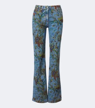 Etro Floral flared jeans