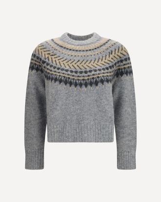 Barbour Annette Fair Isle crewneck Jumper Female M