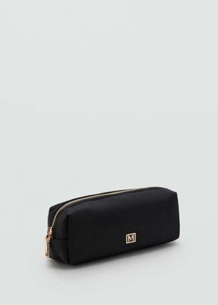 Mango Astuccio nylon zip nero - Donna - Taglia unica - MANGO