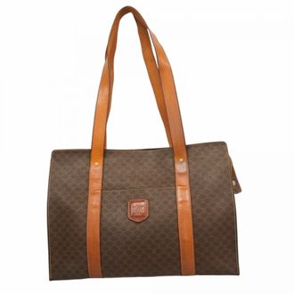 Celine Brown Pvc Tote Bag (Pre-Owned)