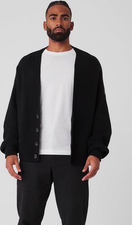 Alo | Scholar Cardigan Sweater Top in Black, Size: Large