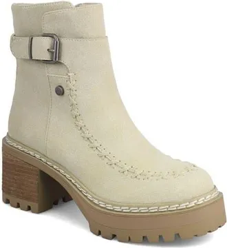 Mia Toula Platform Bootie in Ecru Amber at Nordstrom, Size 8.5