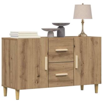 Berkfield Home Sideboard Artisan Oak 100x36x60 cm Engineered Wood in Brown | Size: 100 x 36 x 60 cm
