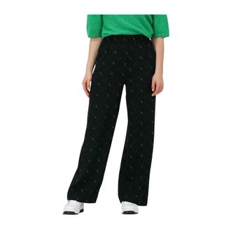 Gestuz Dames, Broeken, Zwart, Maat: XS Poliester