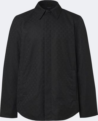 Gucci Camisa de lona GG de algod&oacute;n