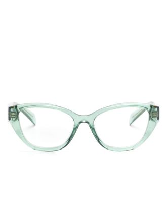 Prada Bril met cat-eye montuur - Groen