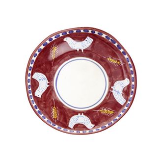 Arcucci burgundy feather flat 29 cm