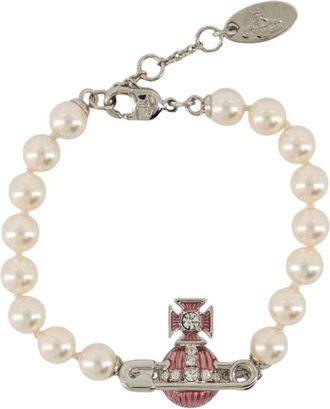Vivienne Westwood Bracciale Kitty Pearl - Bianco