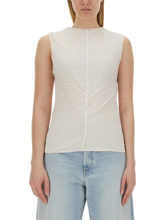 Sportmax Sleeveless Fitted Top with High Neckline