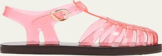 Ancient Greek Sandals Homeria Transparent Jelly Fisherman Sandals