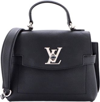 Louis Vuitton Black Sheep Leather Lockme Ever Mini (Authentic Pre-Loved)