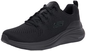 Skechers Womens Vapor Foam Fresh Trend Sneaker, Black Mesh/Gunmetal Trim, 2 UK