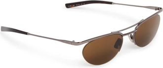 Saint Laurent Accessoires, Dames, Bruin, ONE Size, SL 862 Ovale Zonnebril