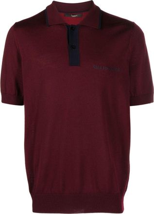 Billionaire Boys Club logo-embroidered merino polo shirt - men - Mother of Pearl/Merino - XXXL