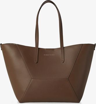 Brunello Cucinelli Borsa a mano BC Duo in pelle martellata - BRUNELLO CUCINELLI - gender_Woman
