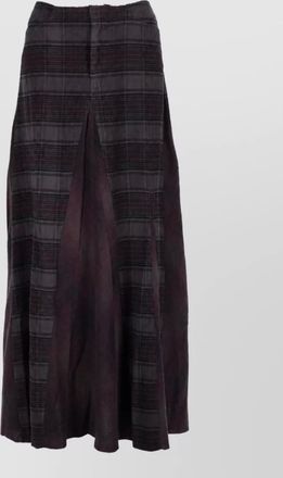 Our Legacy checked full skirt