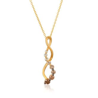 Le Vian Ladies Chocolate Diamonds Necklaces set in 14K Honey Gold