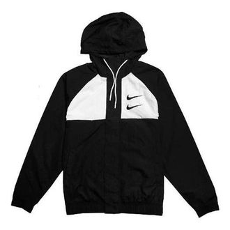 Nike Sportswear Swoosh Woven Hooded Jacket Black CJ4889-011