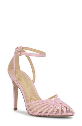Jessica Simpson Paveri Ankle Strap Pointed Toe Pump in Pink at Nordstrom, Size 8.5