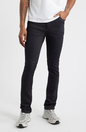 Rta Bryant Mid Rise Skinny Jeans in Dusty Navy Triple Cross at Nordstrom, Size 29