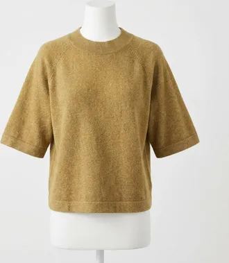 Faherty Jackson Sweater Tee In Antique Bronze Heather