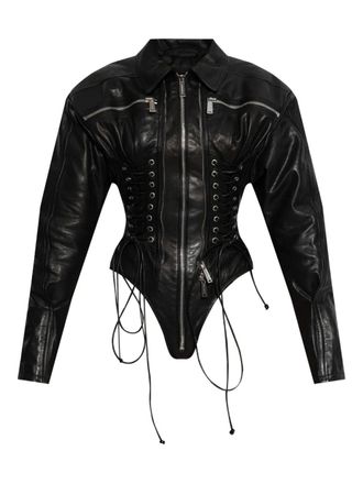 Dsquared2 Leren shopper - Zwart