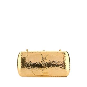 Saint Laurent Gold Metal Evening Clutch