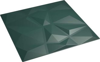 vidaXL Paneles De Pared 24 Uds. 50 X 50 Cm Verde Espuma Xps Vidaxl