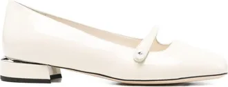 Jimmy Choo London Womens Elisa Patent Leather Ballet Flats
